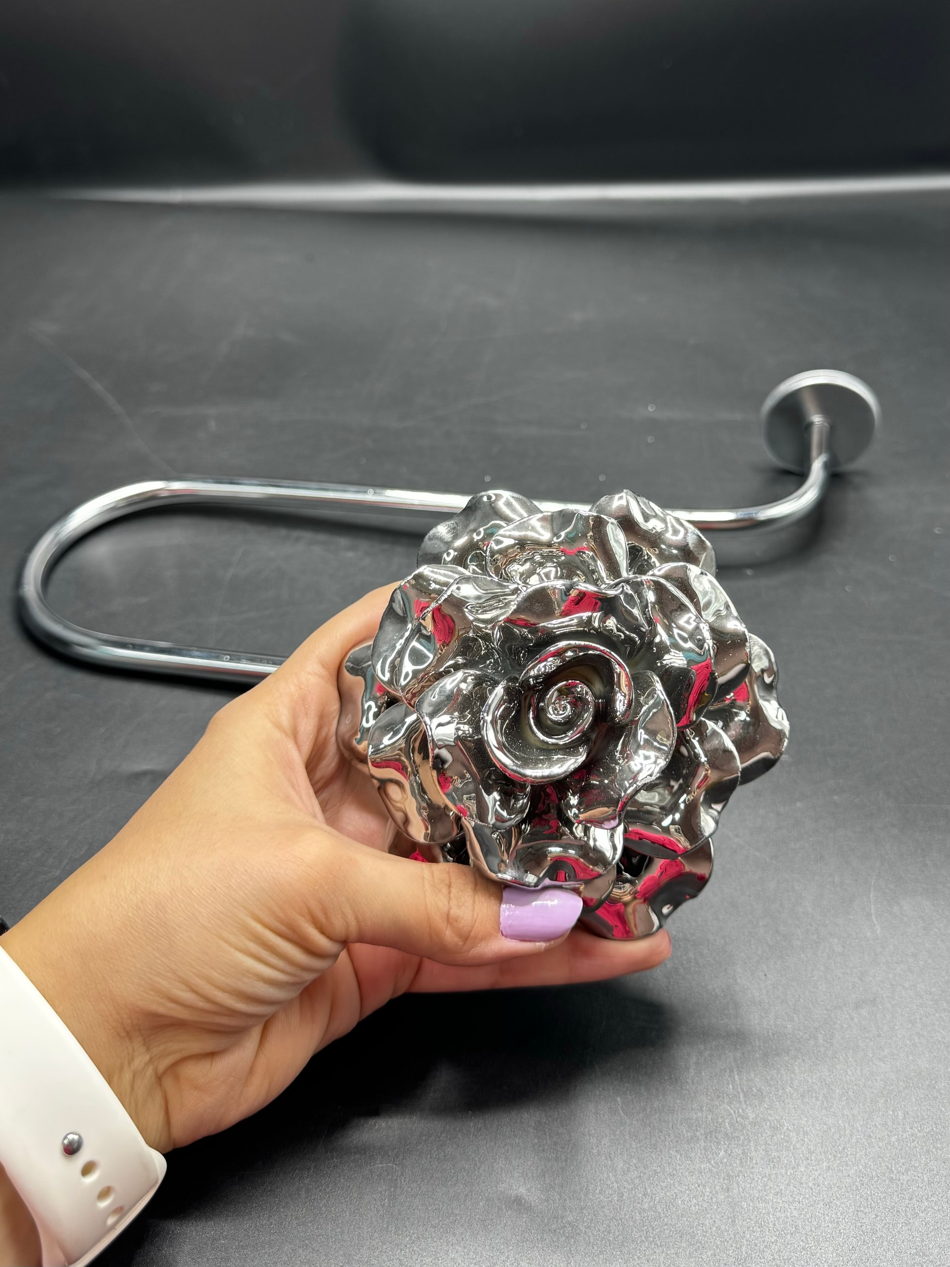 گل میخ عصایی طرح گل - تصویر 3