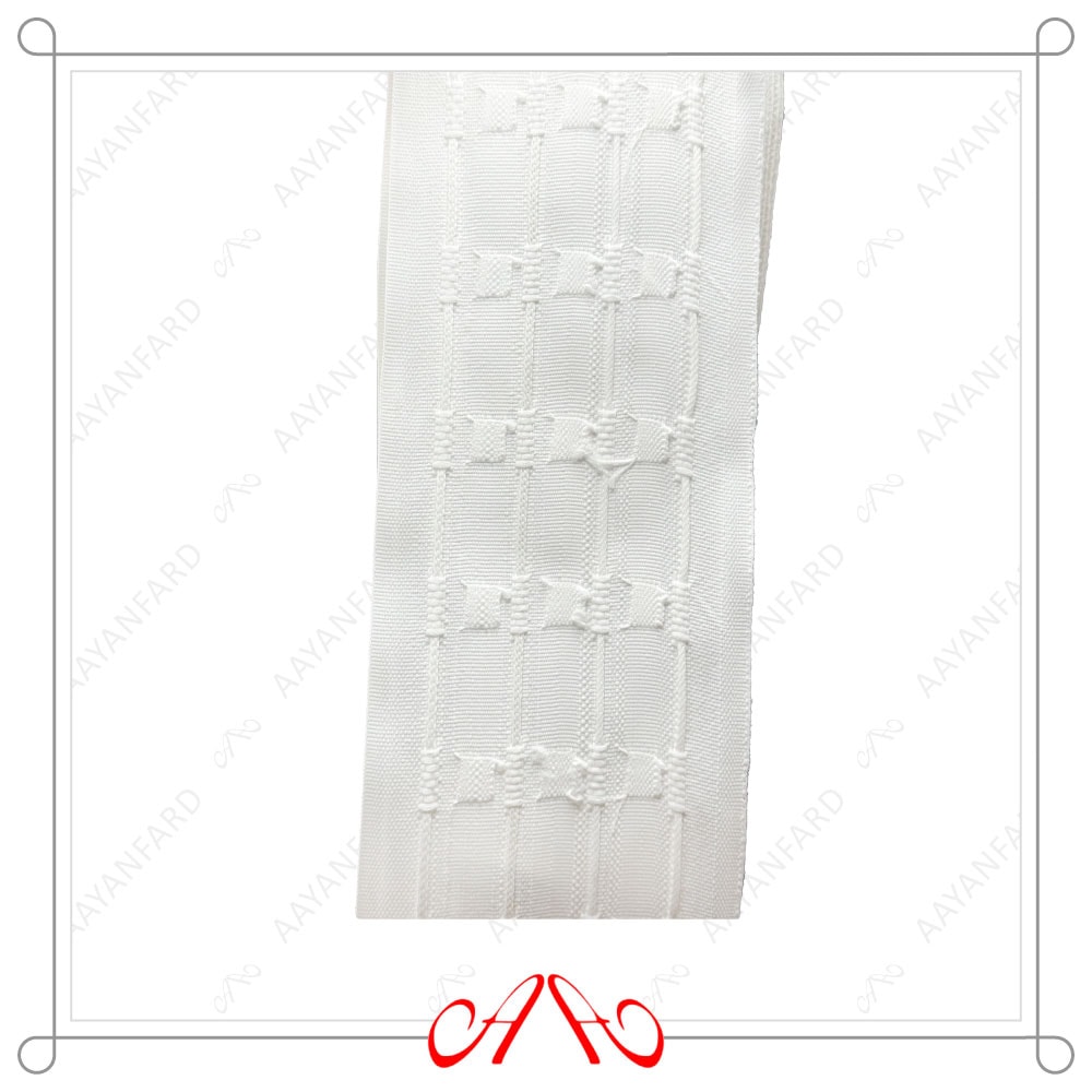 نوار پرده چهار نخ نساجی 60 متر حریر - تصویر 1