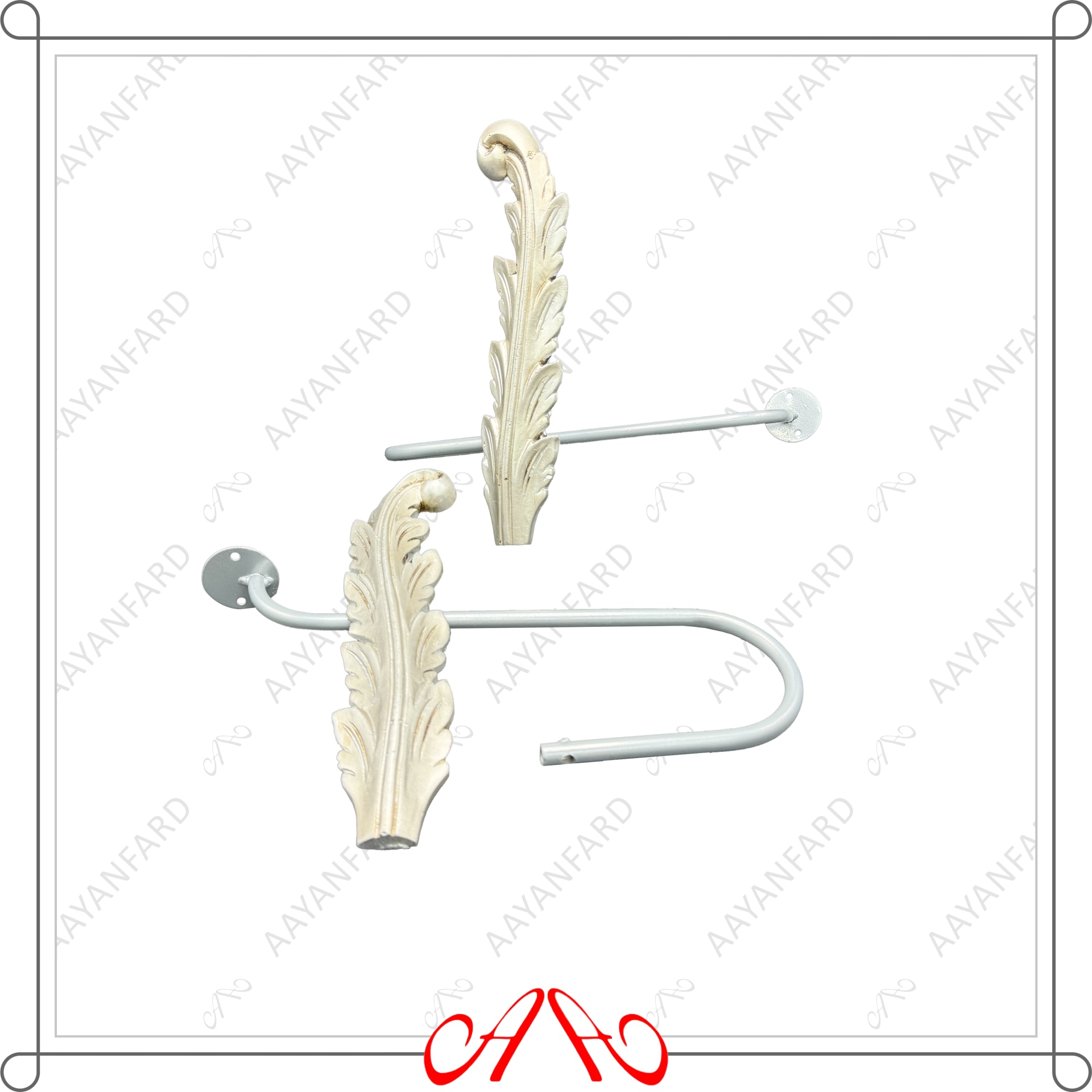 گل میخ عصایی ترمه کوچک - تصویر 2