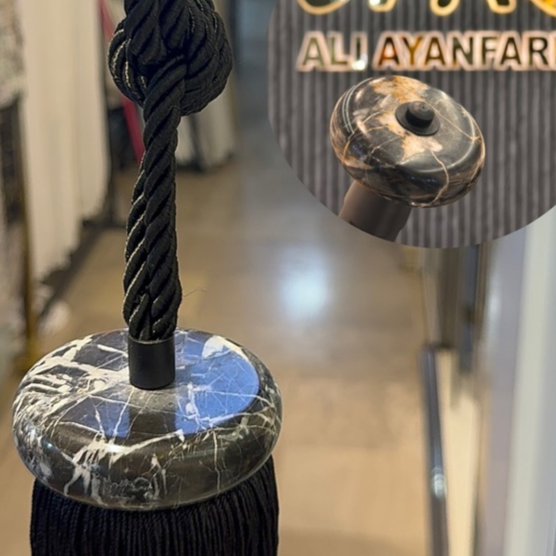 ست گل قپه و شرابه با سنگ طبیعی, شرابه, قپه